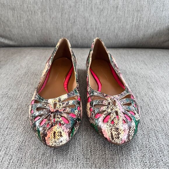 Aerin Atria-Monarch Snake Multi Color Flats Sz 6 - Picture 7 of 12